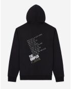 Sweat à capuche sérigraphié tigre noir