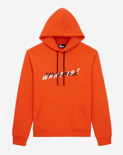 Sweat à capuche Qu'est-ce que orange