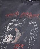 Sweat avec sérigraphie Barking dog noir