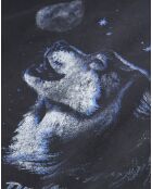 Sweat avec sérigraphie Wolf noir