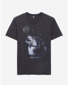 T-Shirt avec sérigraphie Wolf noir
