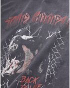 T-Shirt avec sérigraphie Chien qui aboie noir