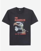 T-Shirt avec sérigraphie Eagle noir