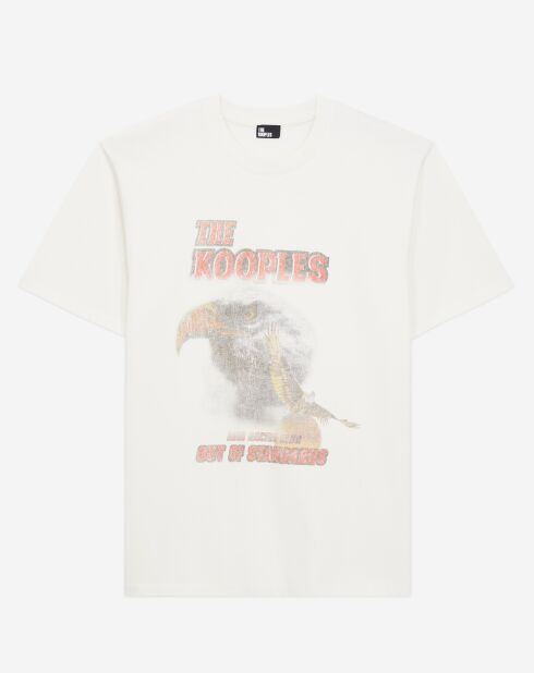 T-Shirt avec sérigraphie Aigle écru