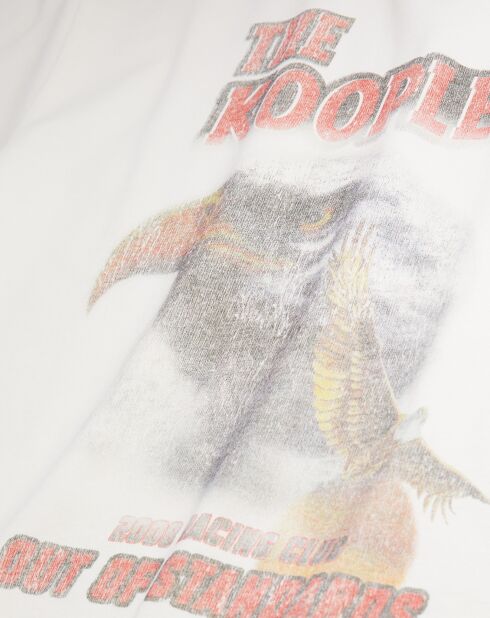 T-Shirt avec sérigraphie Aigle écru