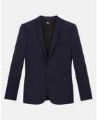 Veste de Costume 100% Laine bleu marine
