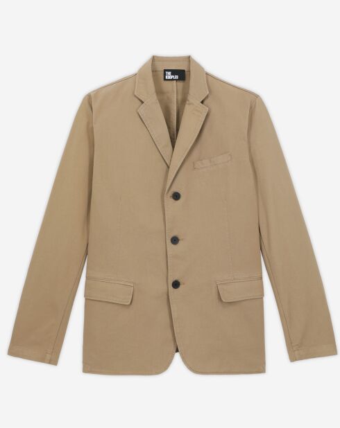 Veste coupe droite beige