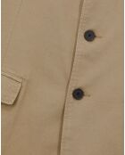 Veste coupe droite beige