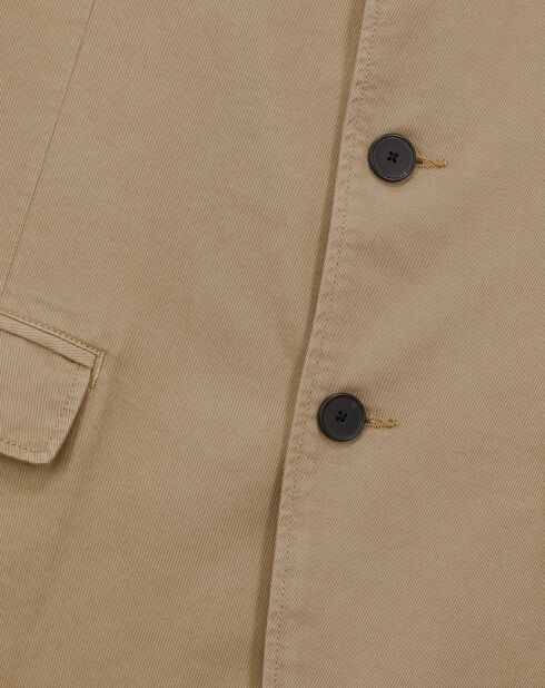 Veste coupe droite beige