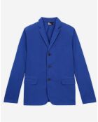 Veste coupe droite bleue