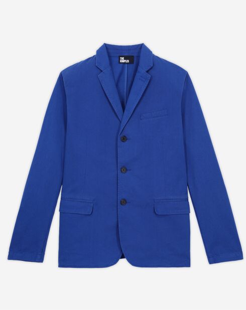 Veste coupe droite bleue