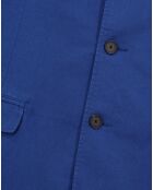 Veste coupe droite bleue