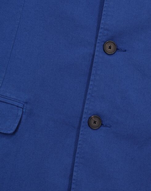 Veste coupe droite bleue