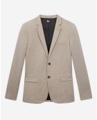 Veste de Costume 100% Laine beige