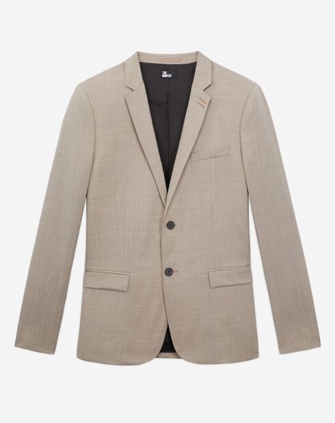 Veste de Costume 100% Laine beige