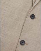 Veste de Costume 100% Laine beige