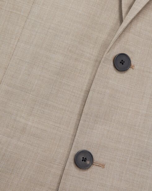 Veste de Costume 100% Laine beige