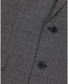 Veste de Costume 100% Laine à micro motifs noire