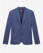 Veste en flanelle bleue