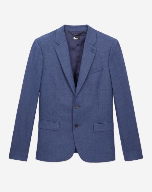 Veste en flanelle bleue