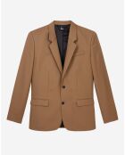 Veste 100% Laine camel