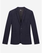 Veste de costume en Laine bleu marine