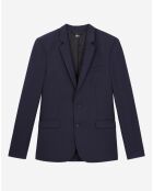 Veste de Costume 100% Laine bleu marine