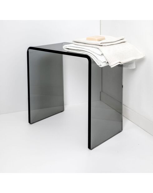 Tabouret Clio fumé - 41x22xH46 cm