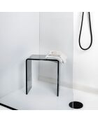 Tabouret Clio fumé - 41x22xH46 cm