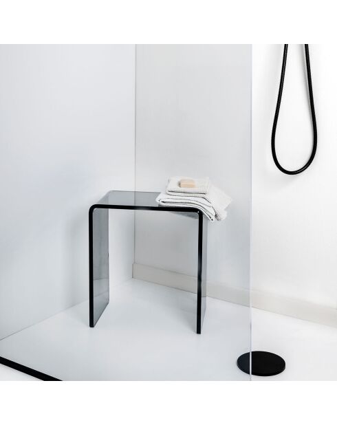 Sgabello Clio affumicato - 41x22xH46 cm