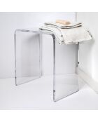 Tabouret Clio transparent - 41x22xH46 cm