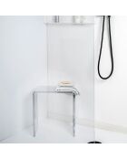Tabouret Clio transparent - 41x22xH46 cm