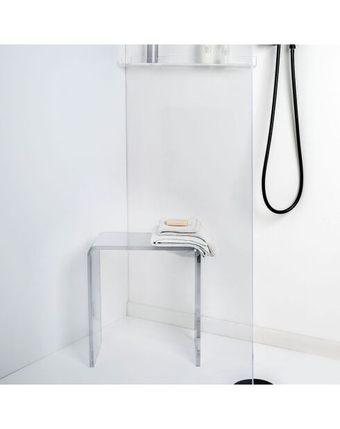 Tabouret Clio transparent - 41x22xH46 cm