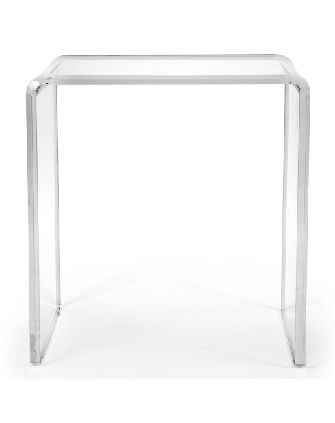 Sgabello trasparente Clio - 41x22xH46 cm
