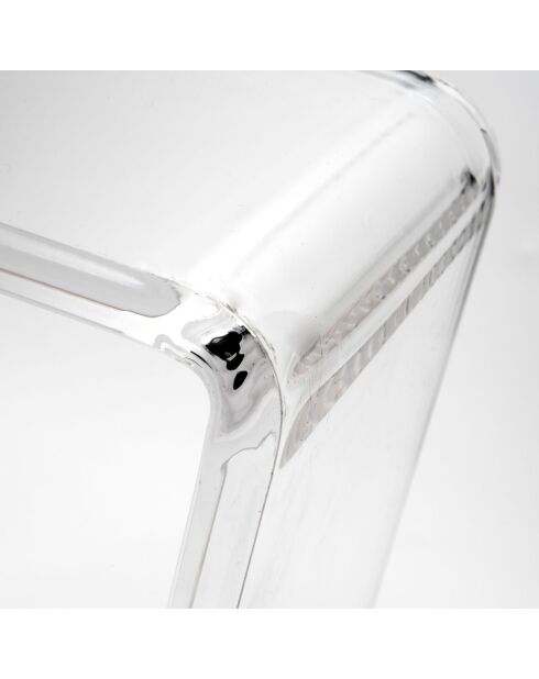 Sgabello trasparente Clio - 41x22xH46 cm