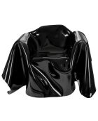 Fauteuil Drappeggi noir - 108x103xH45/76 cm