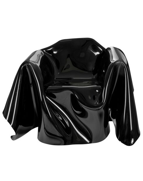 Fauteuil Drappeggi noir - 108x103xH45/76 cm