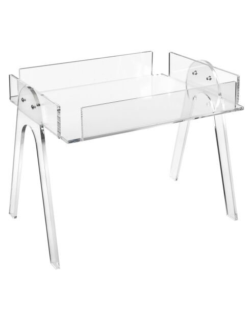 Table d'appoint Tajine transparente - 52x38.5xH40 cm