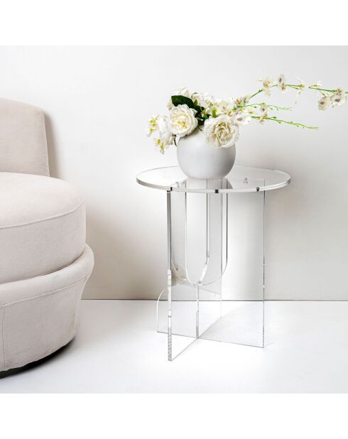 Tavolino Lu trasparente - 40x40xH45,5 cm