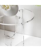Table d'appoint Lu transparente - 40x40xH45.5 cm