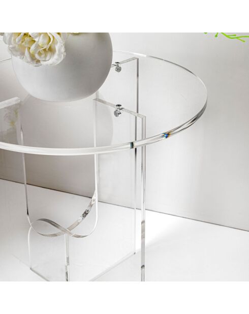 Tavolino Lu trasparente - 40x40xH45,5 cm