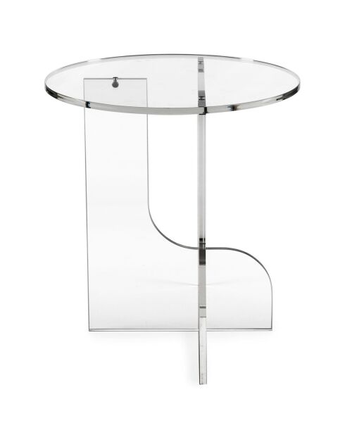 Tavolino Lu trasparente - 40x40xH45,5 cm