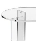 Table d'appoint Lu transparente - 40x40xH45.5 cm