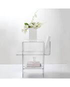 Table d'appoint Dyno transparente - 55x31.5xH60 cm