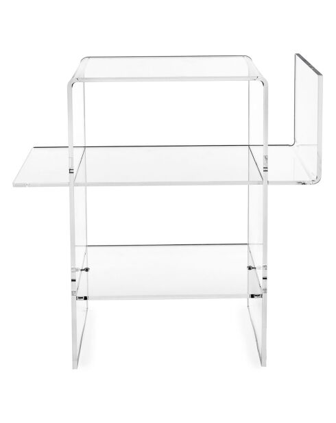 Table d'appoint Dyno transparente - 55x31.5xH60 cm