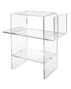 Table d'appoint Dyno transparente - 55x31.5xH60 cm