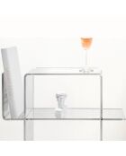 Table d'appoint Dyno transparente - 55x31.5xH60 cm