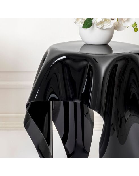 Table d'appoint Drappeggi noir - 76x67xH66 cm