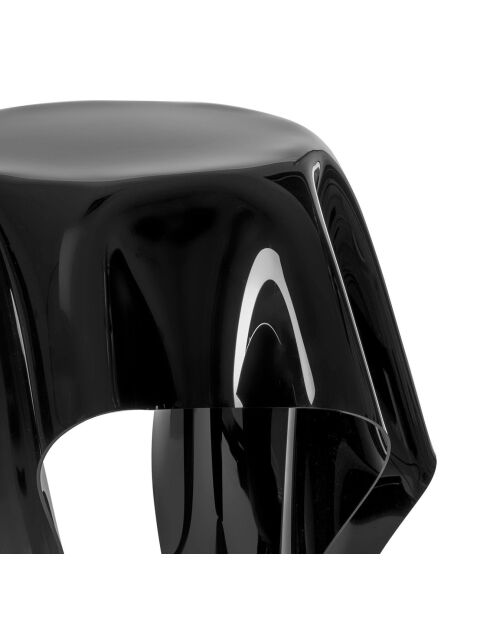 Table d'appoint Drappeggi noir - 76x67xH66 cm