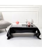 Table basse Drappeggi noire - 115x77xH39 cm